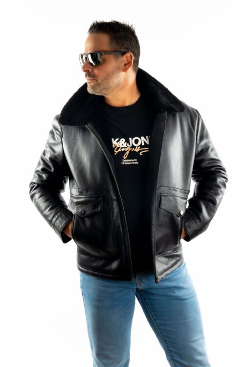 Chaqueta de piel doble face DERECK - Imagen 6