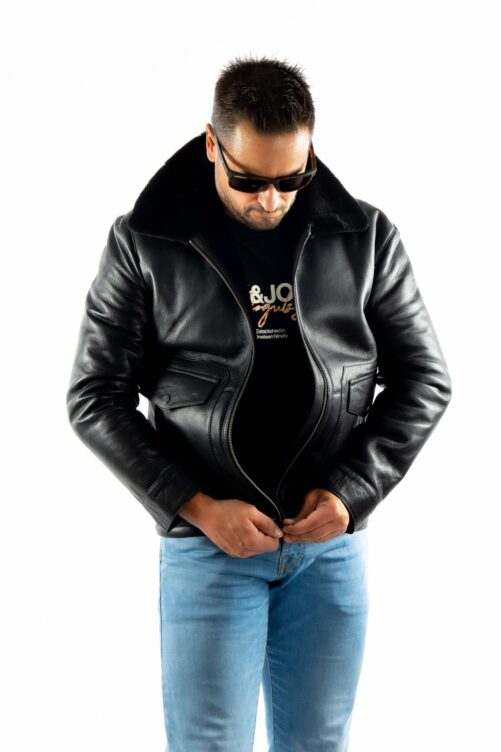 Chaqueta de piel doble face DERECK - Imagen 4