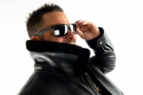 Chaqueta de piel doble face DERECK - Imagen 2