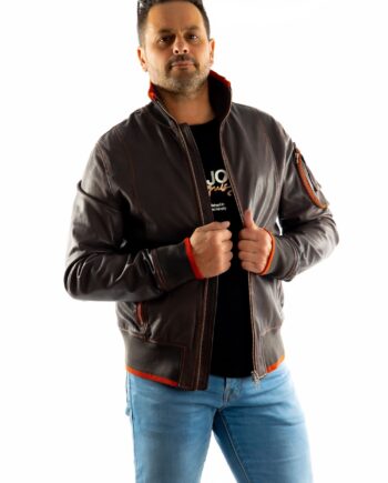 Bomber de piel CHAGRA