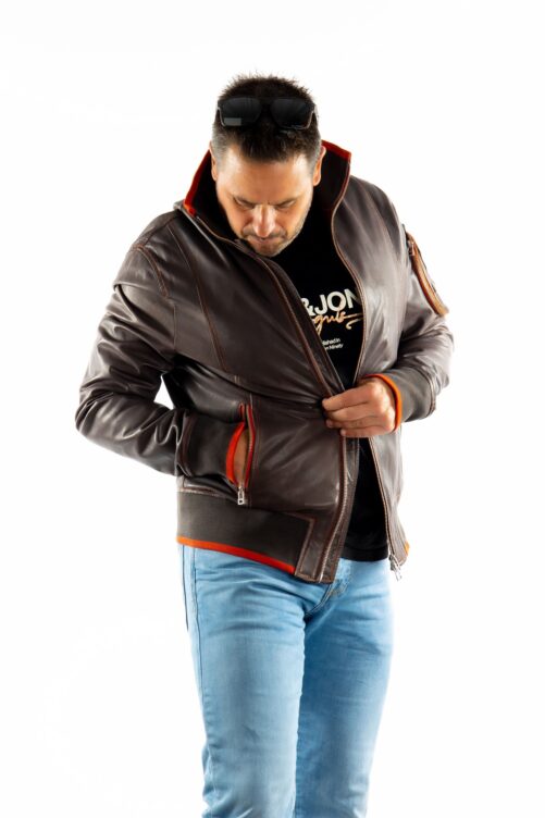 Bomber de piel CHAGRA - Imagen 8