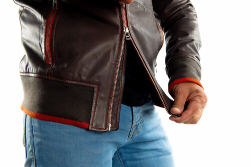Bomber de piel CHAGRA - Imagen 3