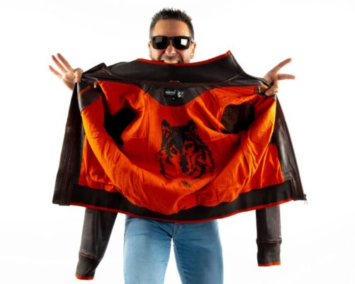 Bomber de piel CHAGRA - Imagen 2