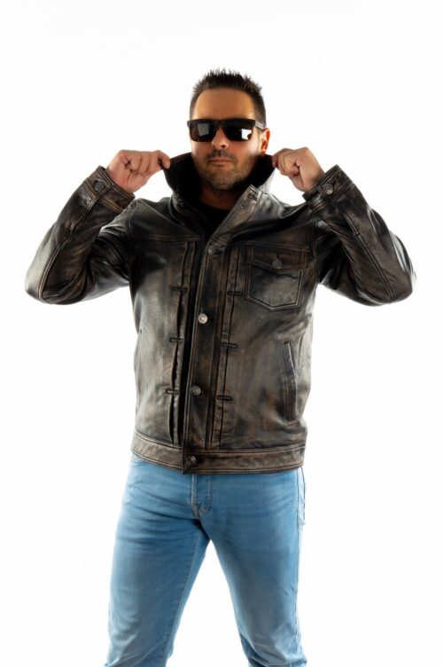 Chaqueta de piel BEN - Imagen 6