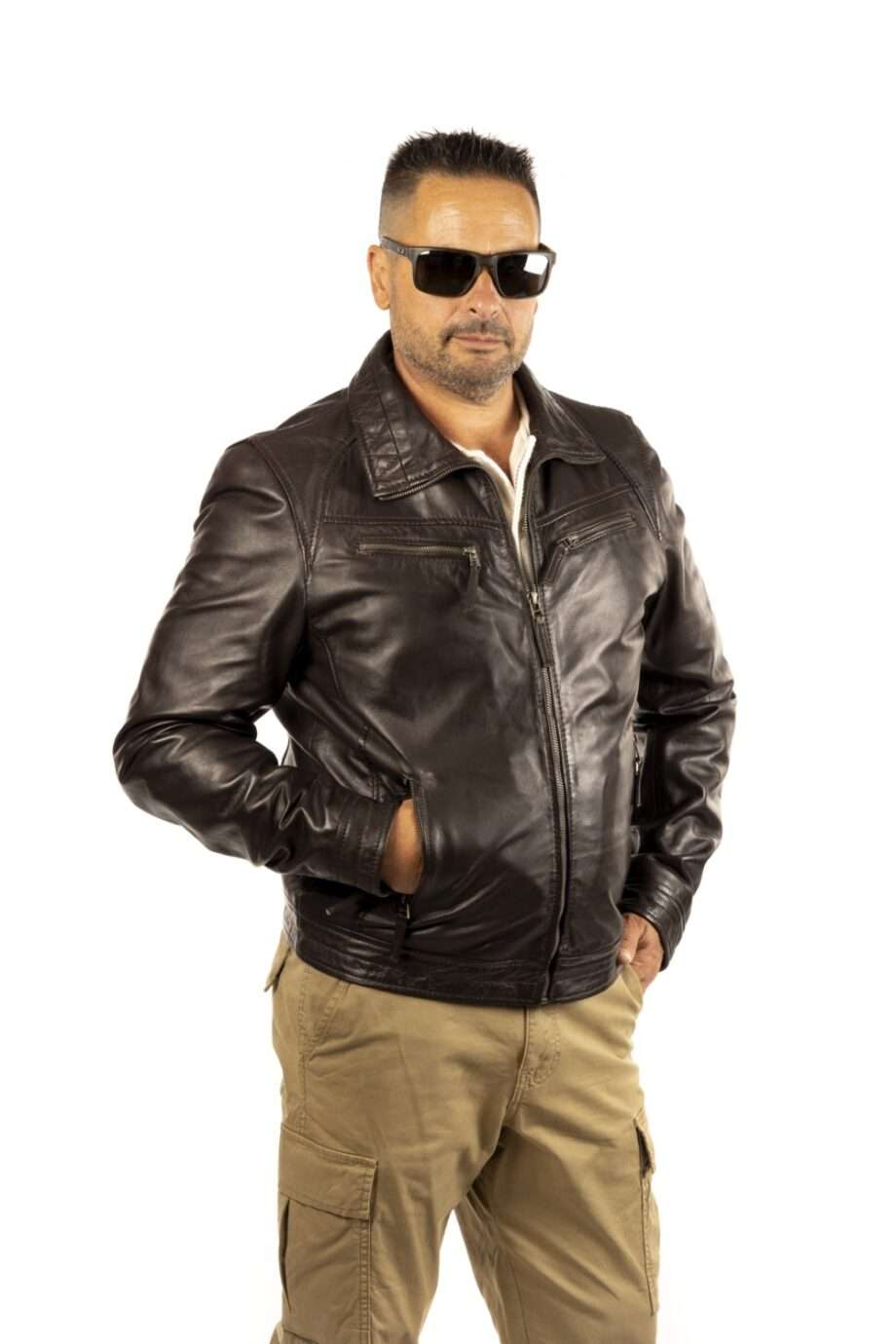 Chaqueta de piel ZEUS