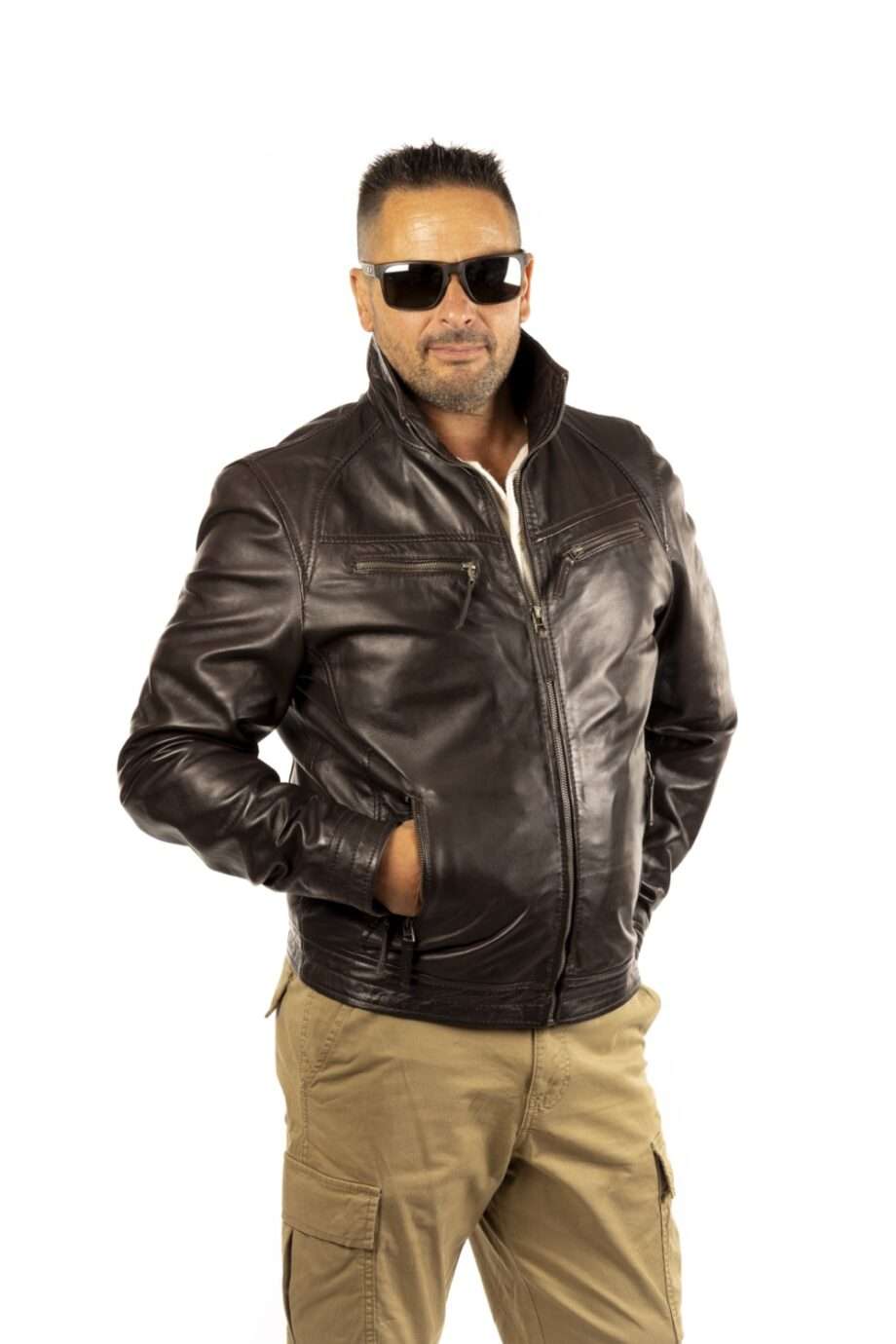 Chaqueta de piel ZEUS