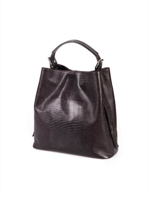 Bolso de piel con asa extensible - Imagen 7