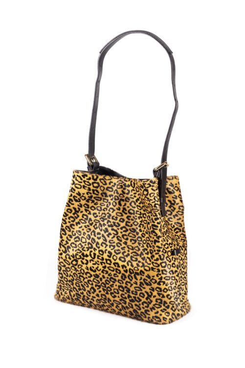 Bolso de piel con asa extensible - Imagen 5