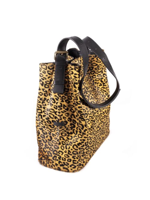 Bolso de piel con asa extensible - Imagen 3
