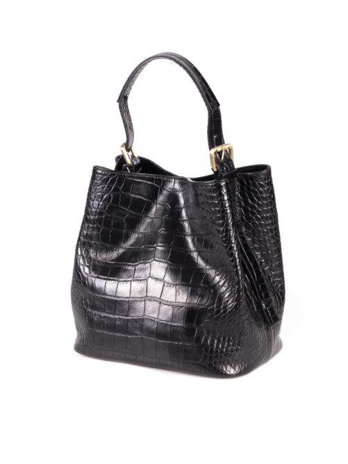 Bolso de piel con asa regulable. - Imagen 3