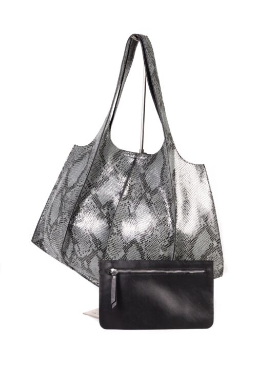 Bolso góndola de piel. - Imagen 4