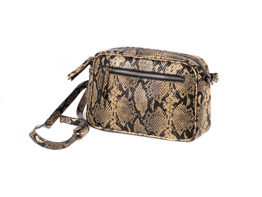 Bolso grabado de piel.