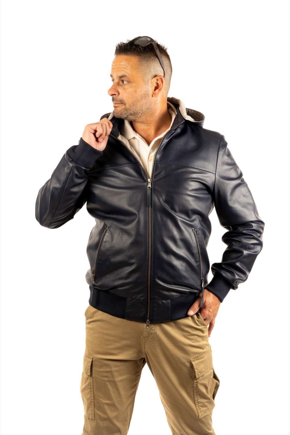 CAZADORA DE PIEL KABIZ