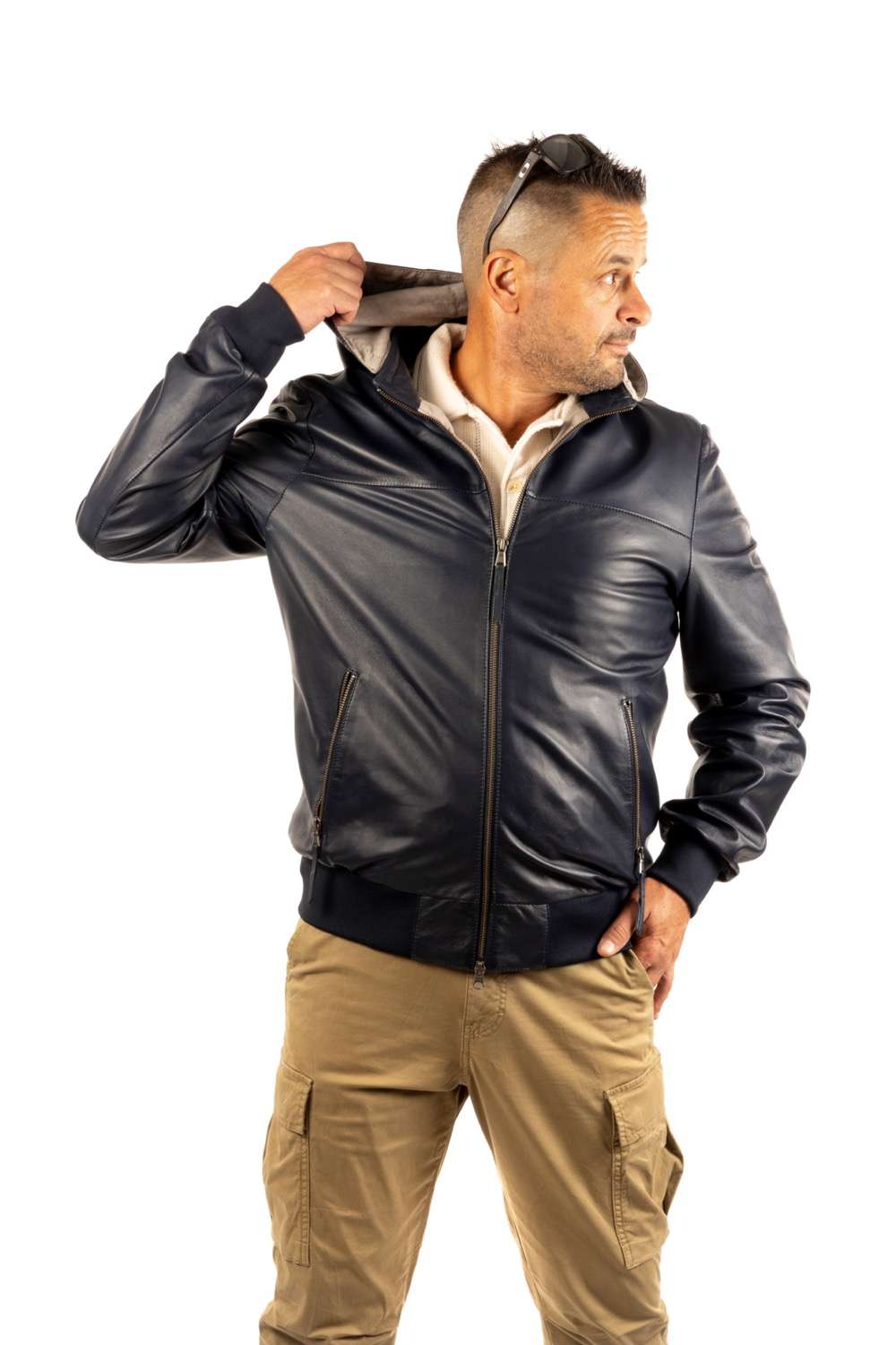 CAZADORA DE PIEL KABIZ