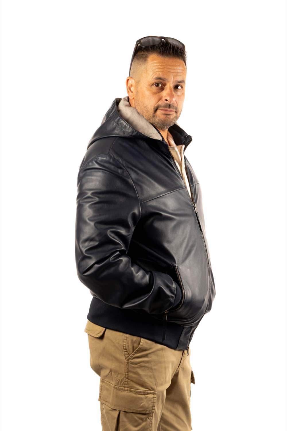 CAZADORA DE PIEL KABIZ