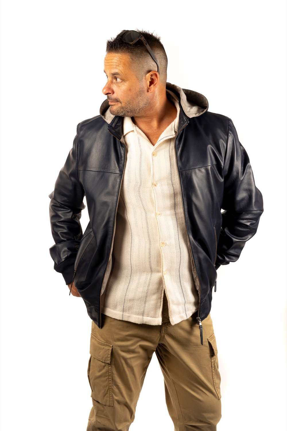 CAZADORA DE PIEL KABIZ