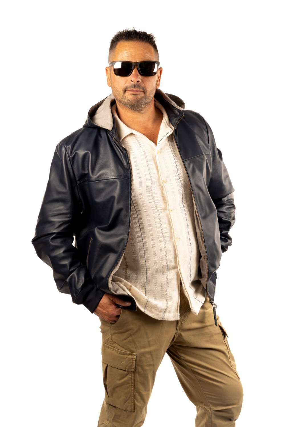 CAZADORA DE PIEL KABIZ