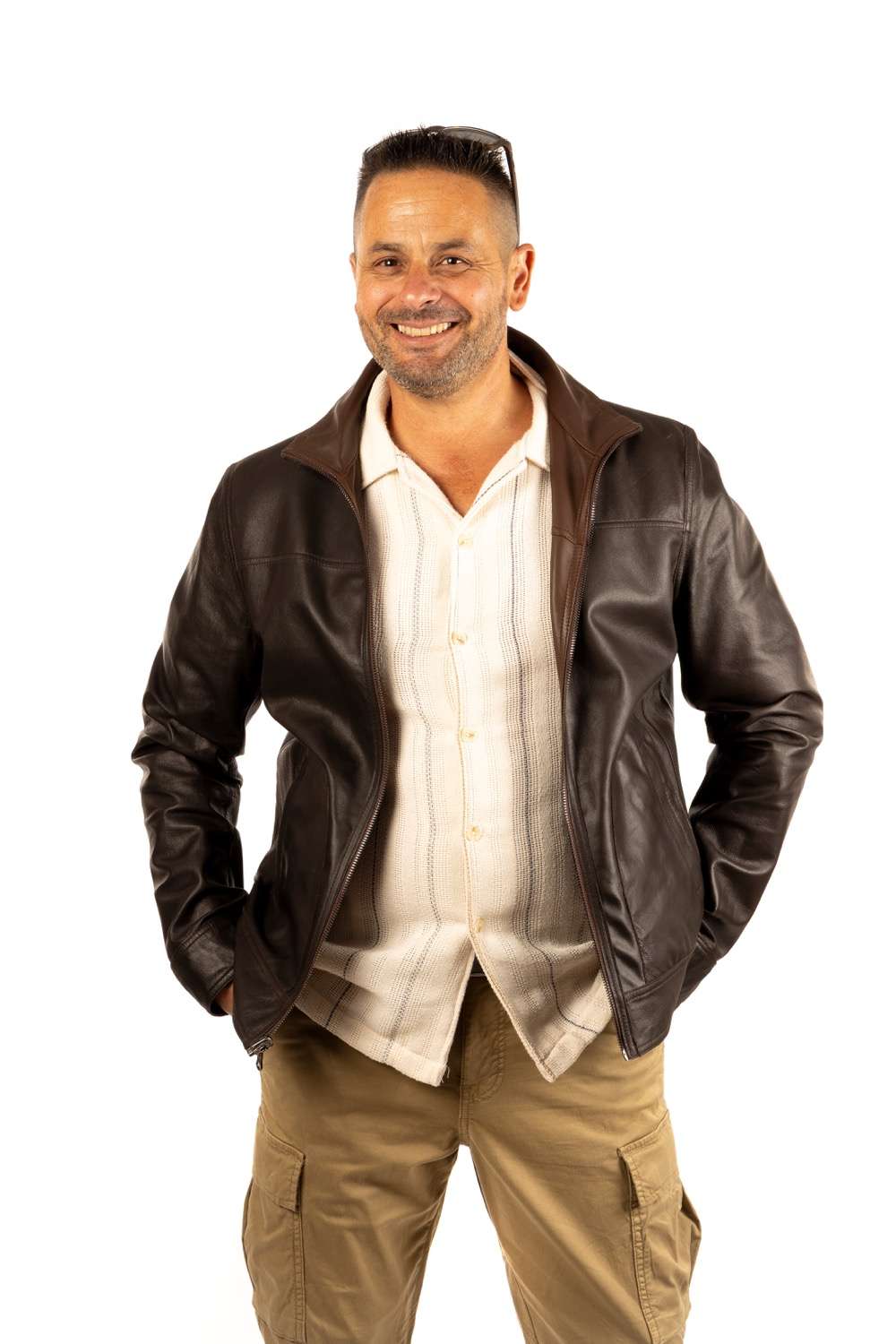 CHAQUETA DE PIEL SATURNO