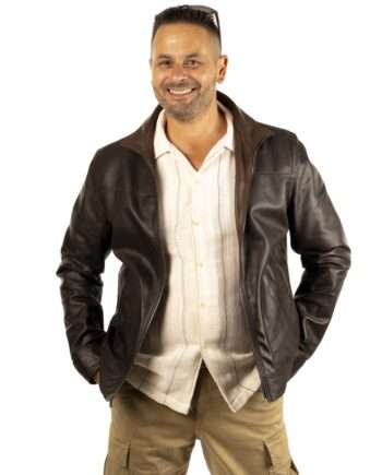 CHAQUETA DE PIEL SATURNO