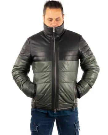 Chaqueta tipo plumón de piel HANDEL