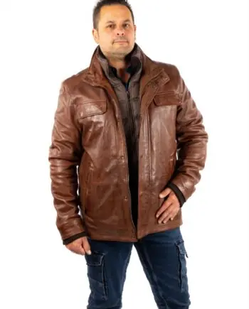 Chaquetón de piel JOU