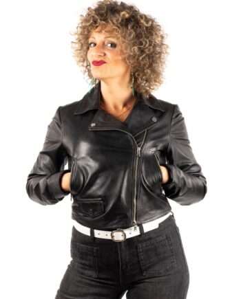 Rockera de piel BARCELONA