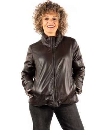 Chaqueta reversible de piel LUNA