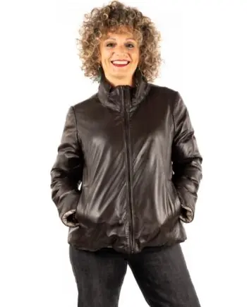 Chaqueta reversible de piel LUNA