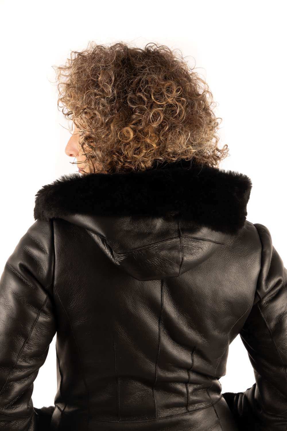 Abrigo doble faz napado para mujer estilo levita cruzada SOL