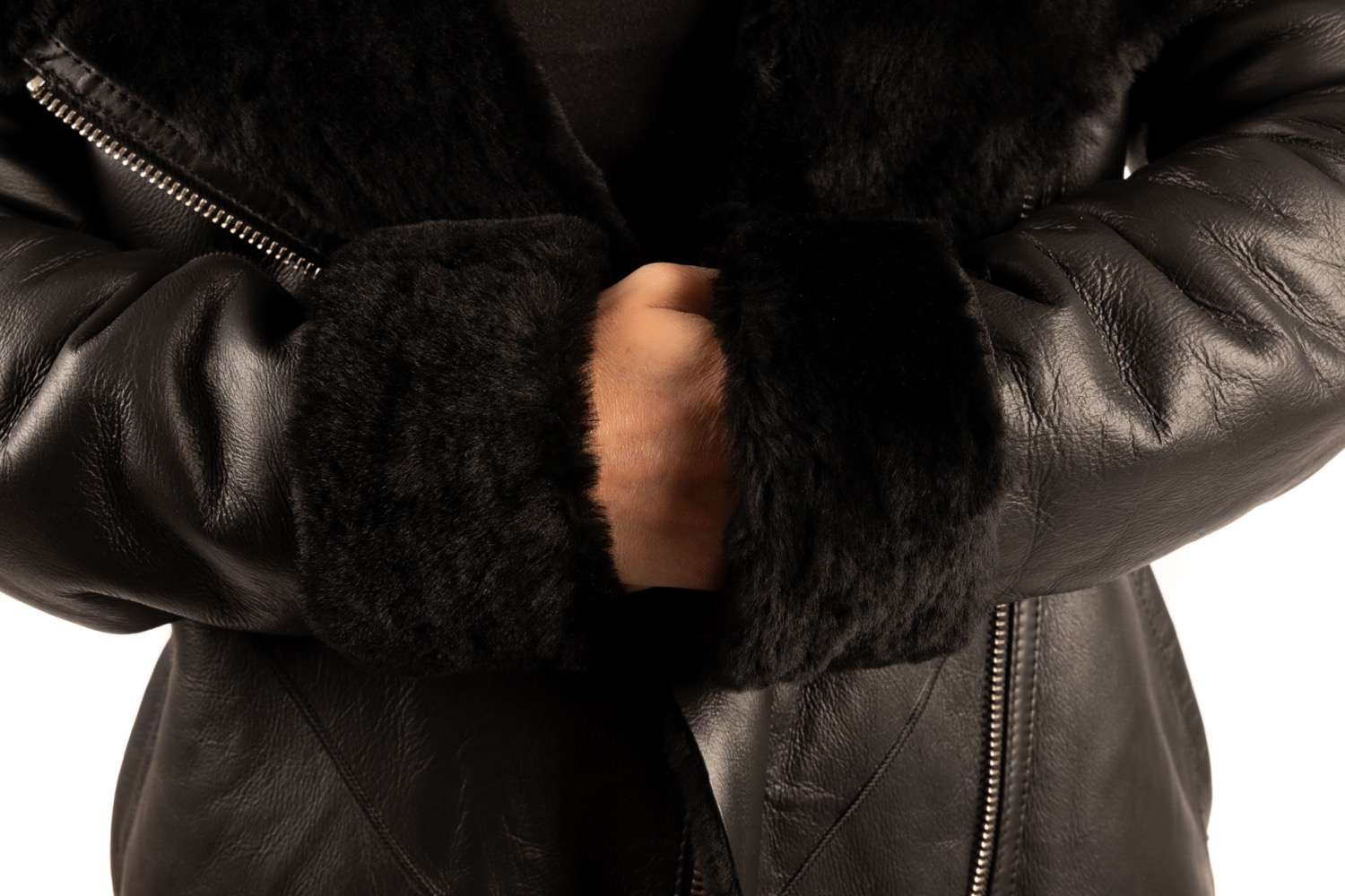 Abrigo doble faz napado para mujer estilo levita cruzada SOL