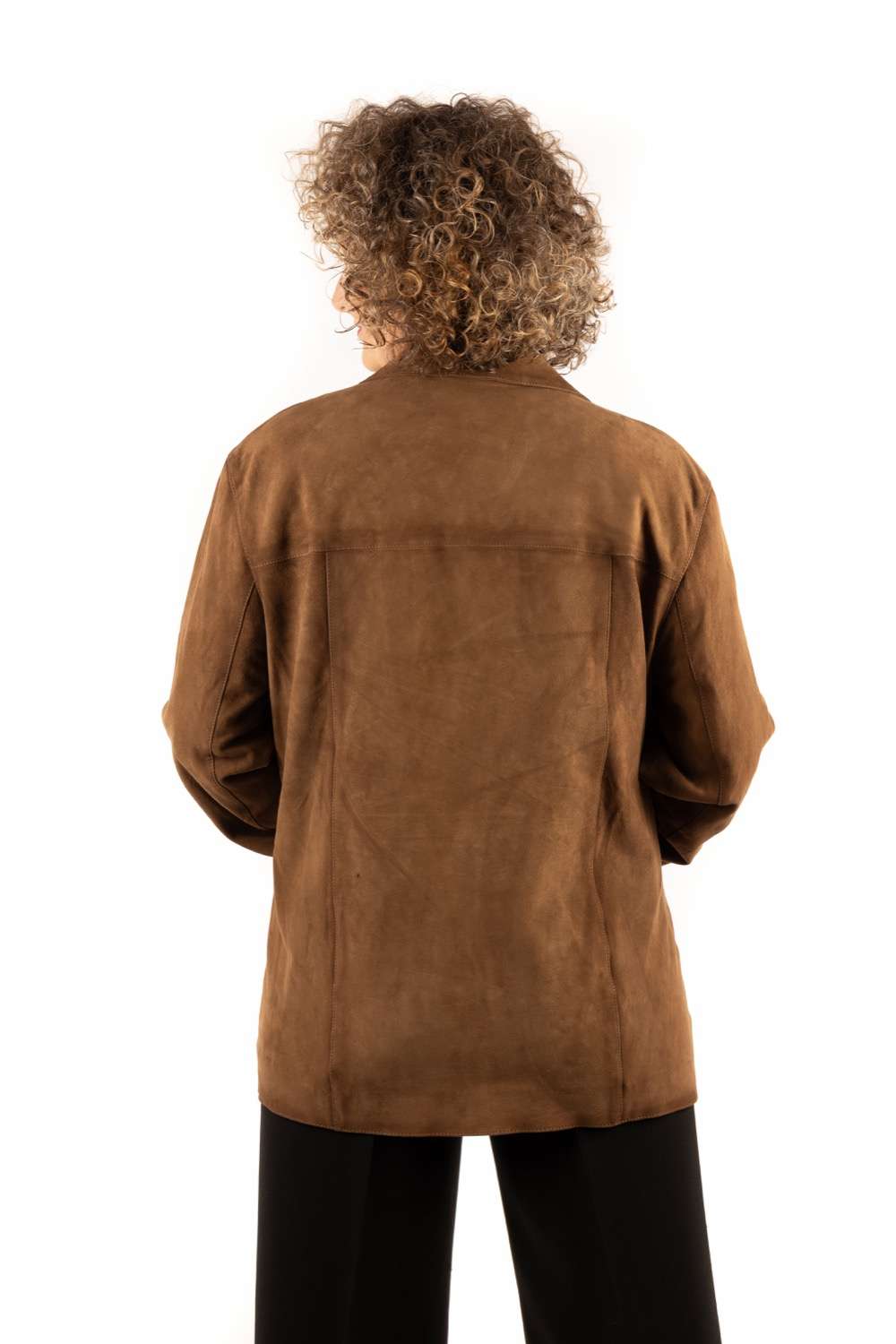 Chaqueta de ante para mujer estilo ochentero BARBARA