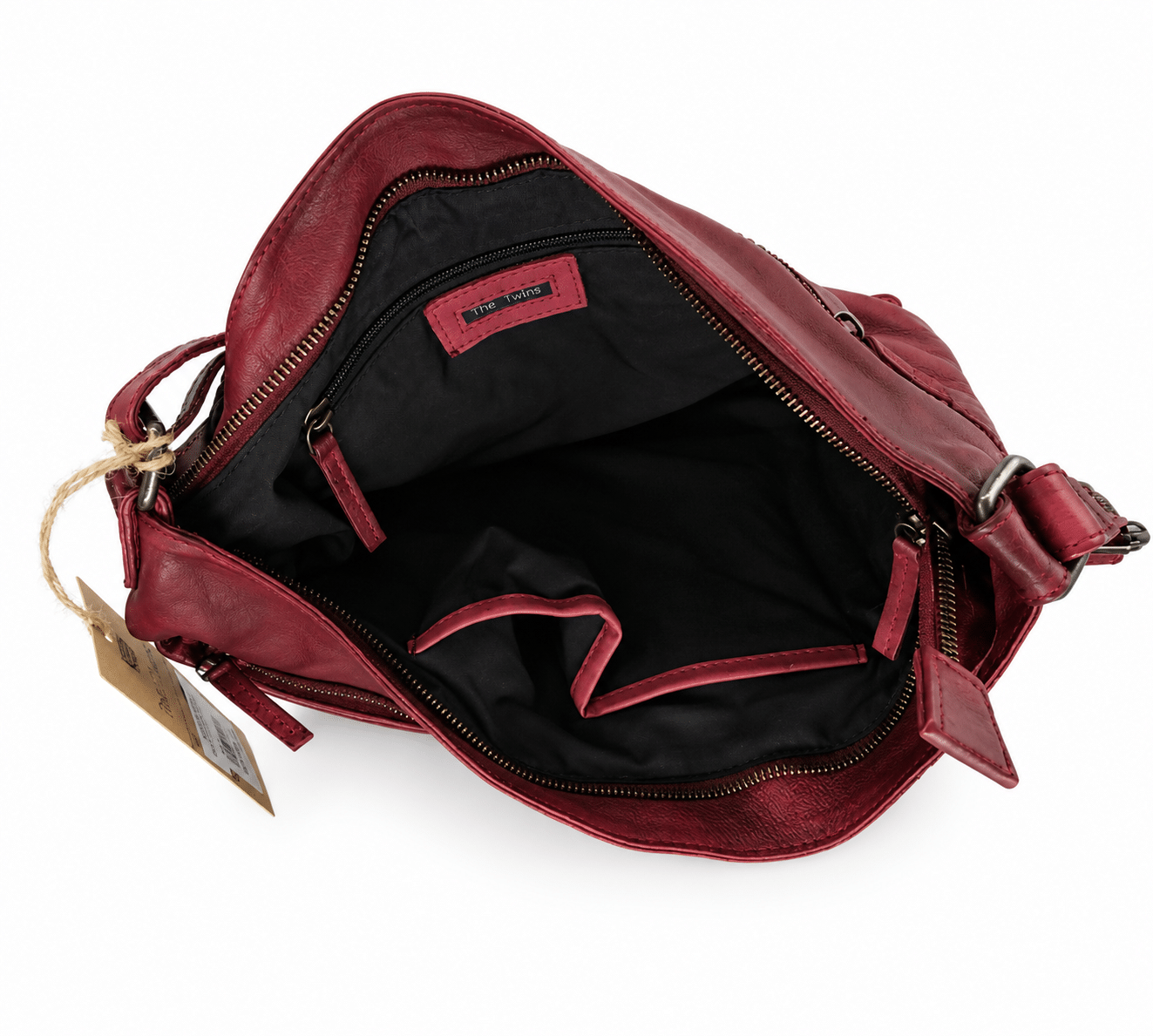 Bolso bandolera de piel vacuna trenzada a mano