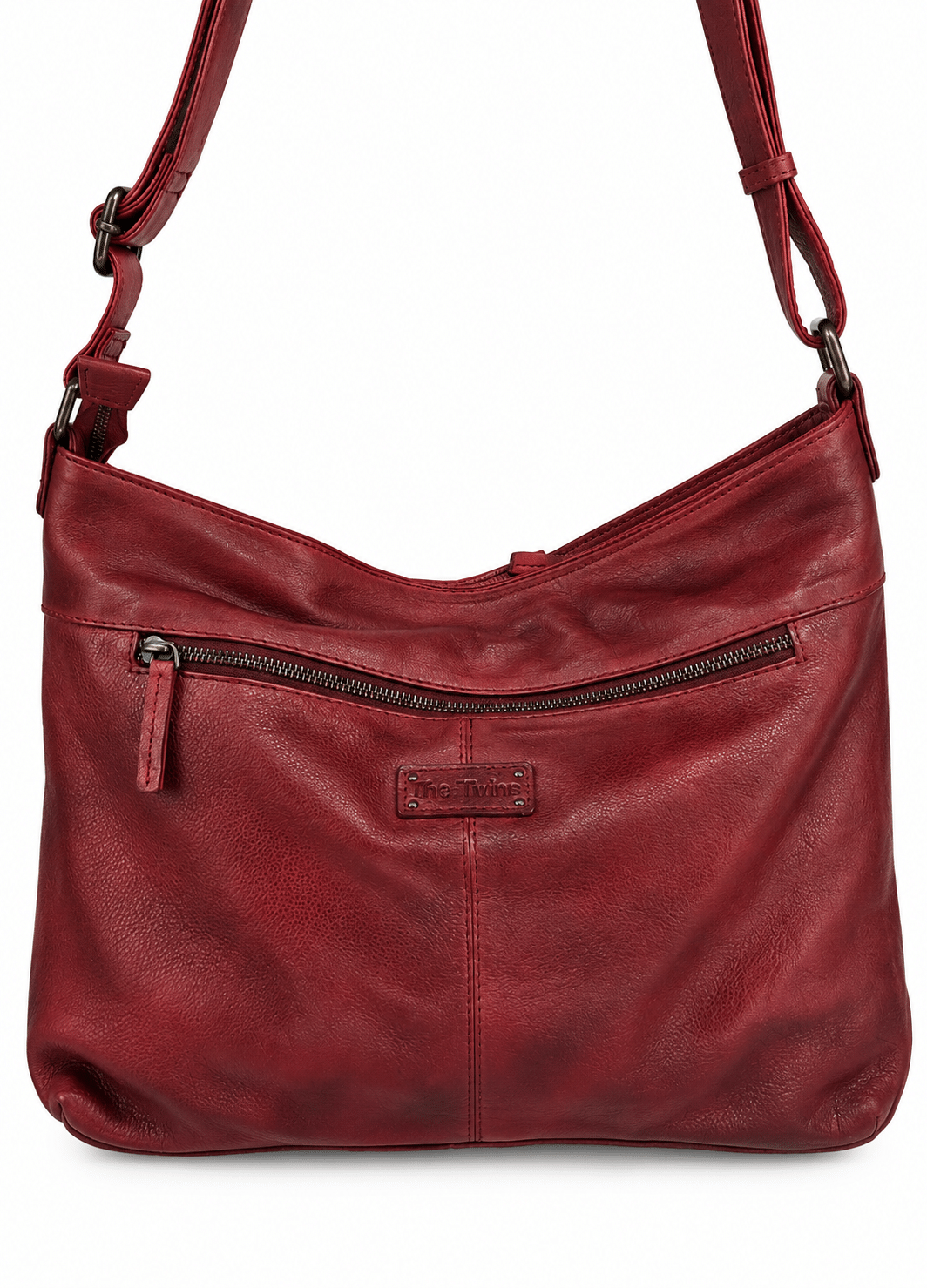 Bolso bandolera de piel vacuna trenzada a mano
